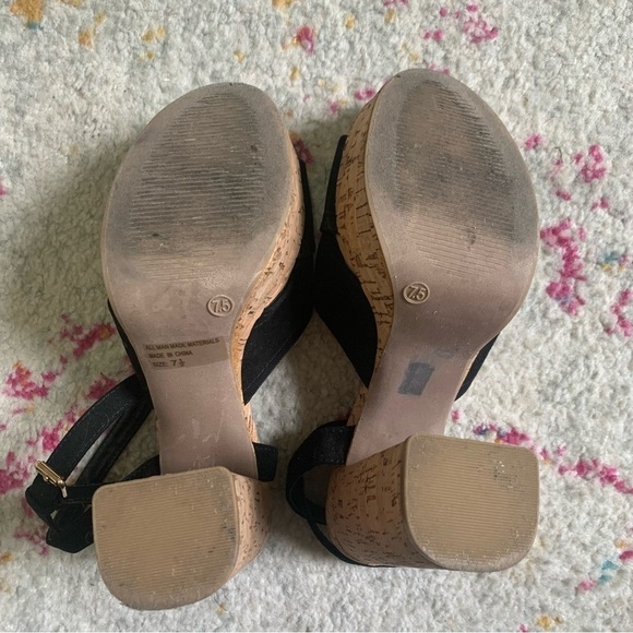 Superdown Sarah Suede Heels in Black sz 7.5 - Picture 5 of 5